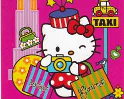 Grosir Selimut ROSANNA - Grosir Selimut Rosanna Motif Hello Kitty Taxi