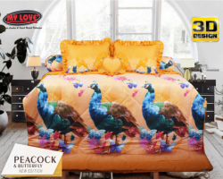 Grosir Sprei MY LOVE - Sprei Dan Bed Cover My Love Peacock And Butterfly