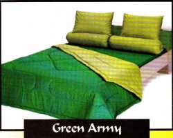 Grosir Sprei SHYRA - Sprei Dan Bed Cover Shyra Polos Motif Green Army