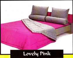 Grosir Sprei SHYRA - Sprei Dan Bed Cover Shyra Polos Motif Lovely Pink