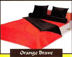 Grosir Sprei SHYRA - Sprei Dan Bed Cover Shyra Polos Motif Orange Brave