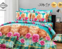 Grosir Sprei KENDRA PREMIERE - Sprei Dan Bed Cover Kendra Premiere 3d Kitty Cat
