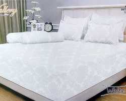 Grosir Sprei VALLERY - Sprei Dan Bed Cover Vallery White