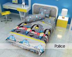 Grosir Sprei KINTAKUN KIDS - Sprei Dan Bed Cover Kintakun Kids Single Police