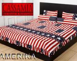 Grosir Sprei CASSAMIA - Grosir Koleksi Sprei Dan Bed Cover Cassamia Motif Usa