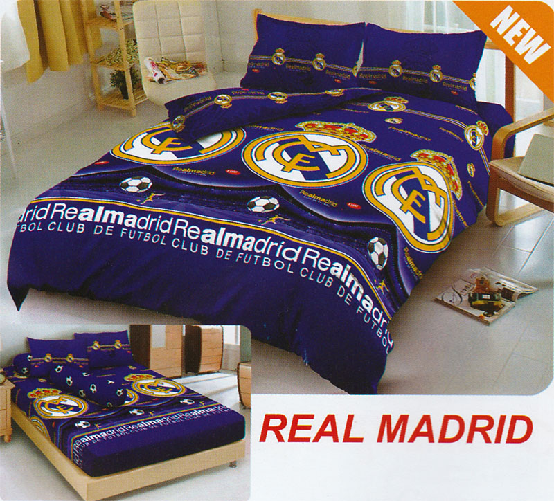 Sprei KINTAKUN DELUXE KIDS Grosir Sprei Santika Deluxe Kids Motif Real Madrid .