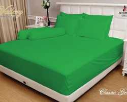 Grosir Sprei VALLERY - Sprei Dan Bed Cover Vallery Classic Green