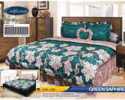 Grosir Sprei California - Grosir Sprei Dan Bedcover California Green Saphire