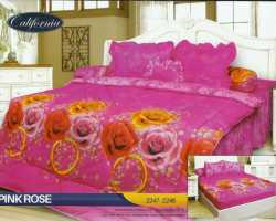 Grosir Sprei California - Grosir Sprei Dan Bedcover California Pink Rose