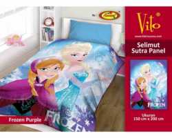 Grosir Selimut Vito Sutra Panel - Grosir Selimut Vito Sutra Motif Frozen Purple