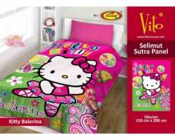 Grosir Selimut Vito Sutra Panel - Grosir Selimut Vito Sutra Motif Kittty Balerina