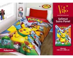 Grosir Selimut Vito Sutra Panel - Grosir Selimut Vito Sutra Motif Pokemon