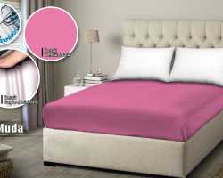 Grosir SPREI WATER PROOF MONALISA - Pink Muda