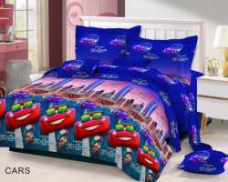 Grosir Sprei FAIRMONT - Grosir Sprei Fairmont Motif Cars Biru