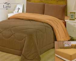 Grosir Sprei VALLERY - Sprei Dan Bed Cover Vallery Latte