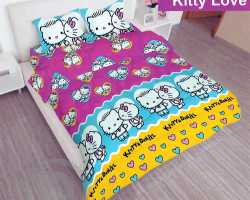 Grosir Sprei LADY ROSE - Grosir Sprei Lady Rose Kitty Love