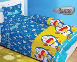 Grosir Sprei LADY ROSE SINGLE - Sprei Dan Bed Cover Lady Rose Single Doraemon Dorayaki