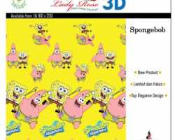 Grosir SELIMUT LADY ROSE - Selimut Lady Rose Spongebob